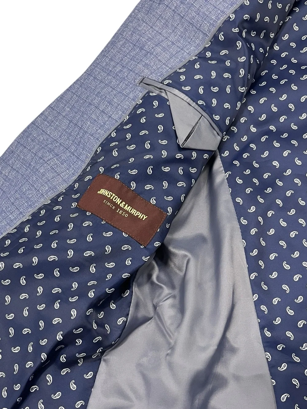 Johnston & Murphy Blue Blazer Men’s M Slim Fit Stretch Sport Coat Double Vent